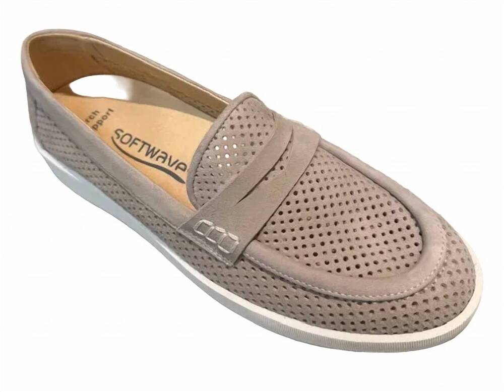 NEW SOFTWAVES women's raina koala loafers in tan